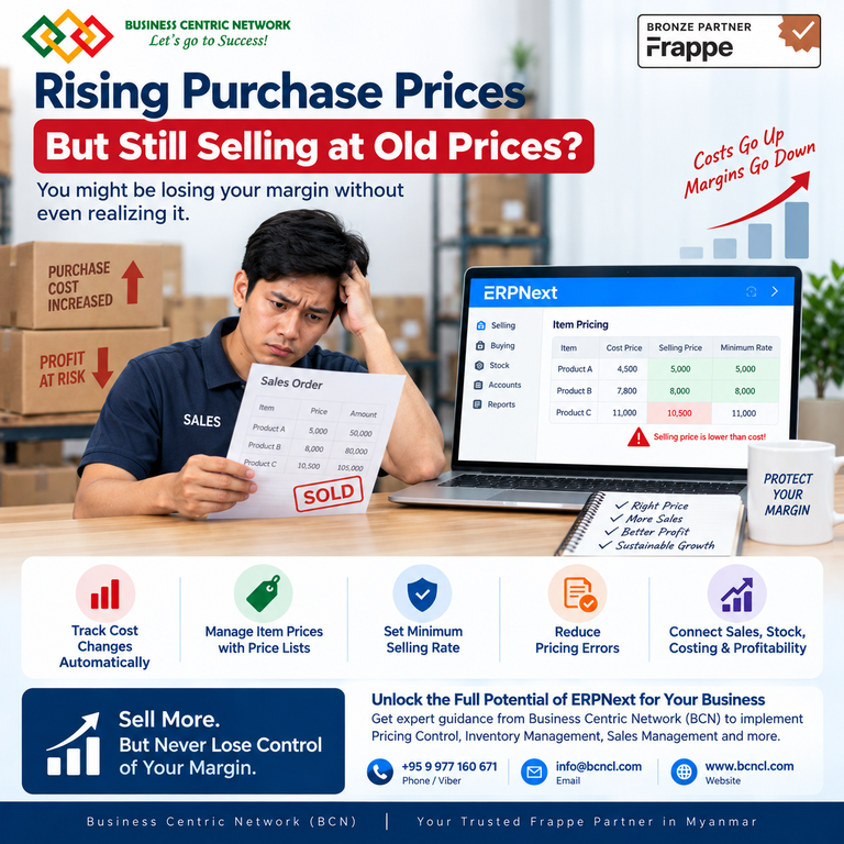 ERPNext Pricing Control ဖြင့် Profit Margin ကို ကာကွယ်ပါ - Cover Image